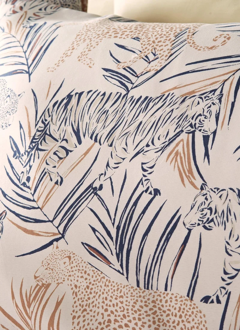 ماتلان طقم لحاف بطبعة نمر محايدة